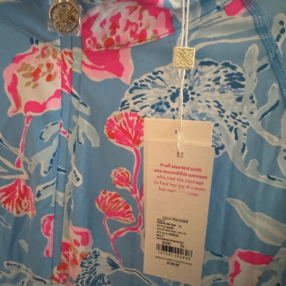 Lilly Pulitzer Marion Bahamian Rhapsody Popover NWT - Picture 2 of 3